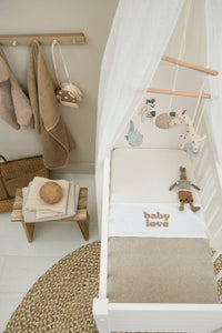 Wieglaken Baby Love | 75 x 100 cm | Sand melange