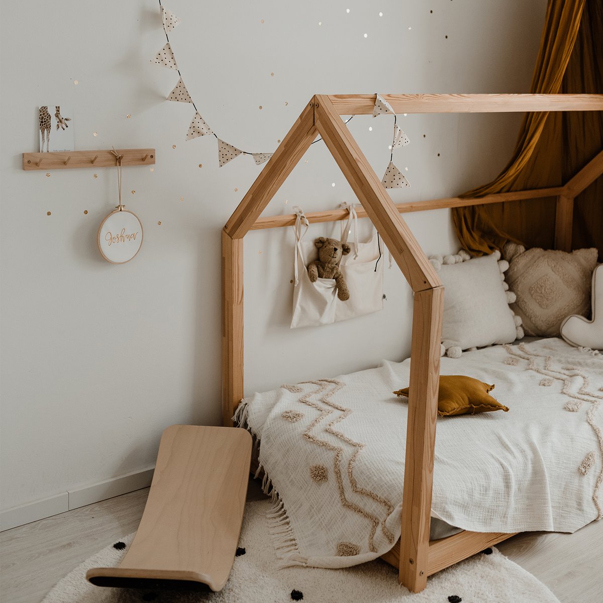 Houten kapstok met kaarthouder | Diverse maten