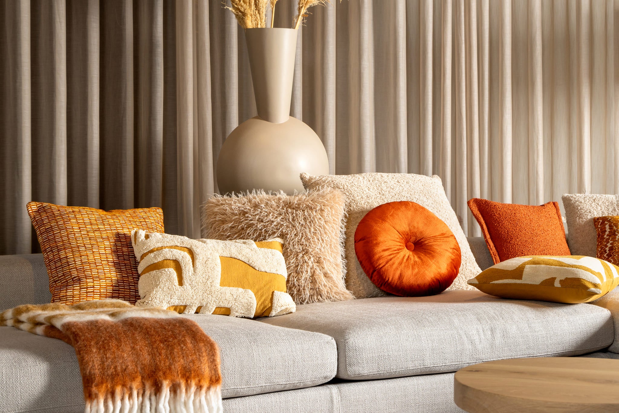 Sierkussen Cara | 45 x 45 cm | Whitecap gray