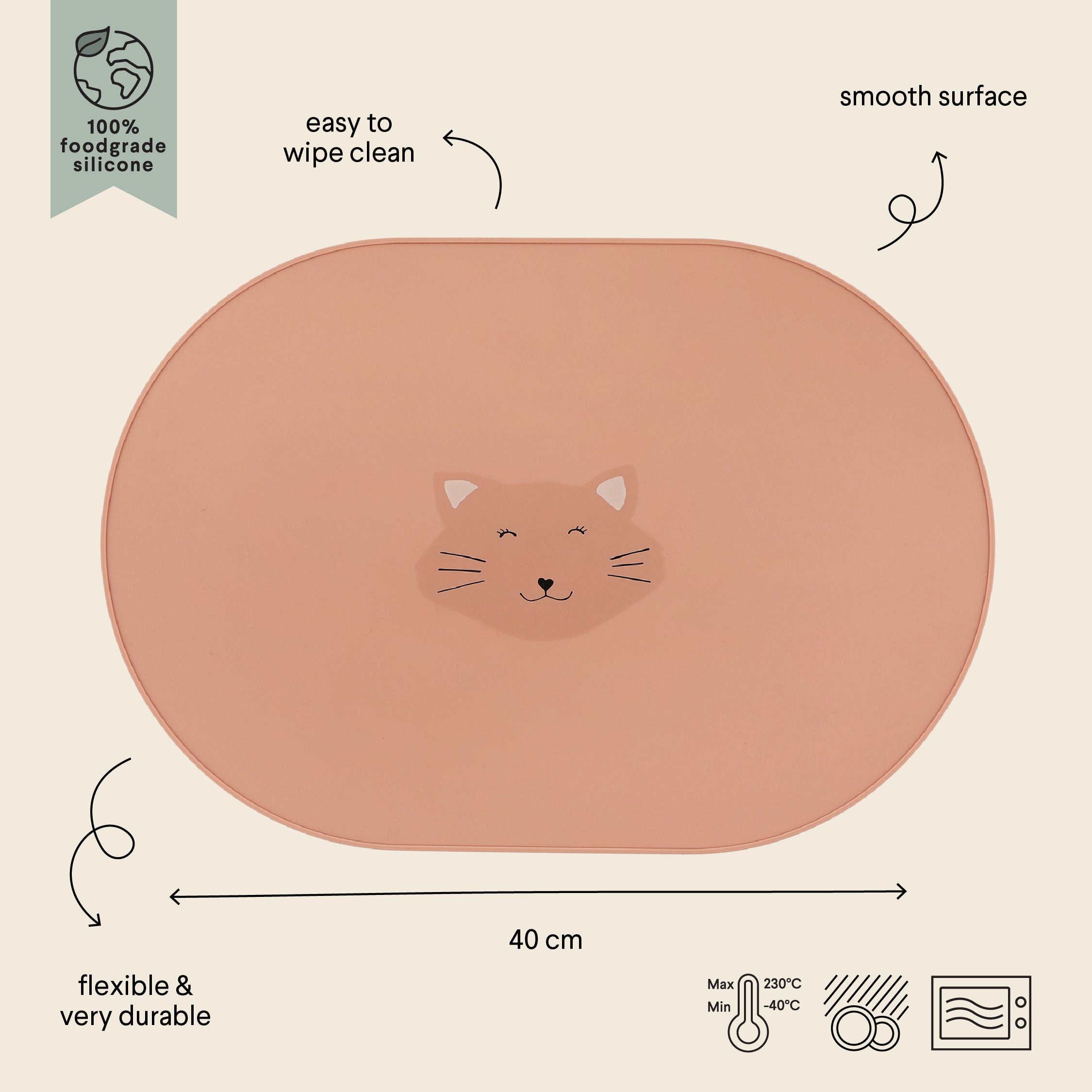 Siliconen placemat | Mrs. Cat