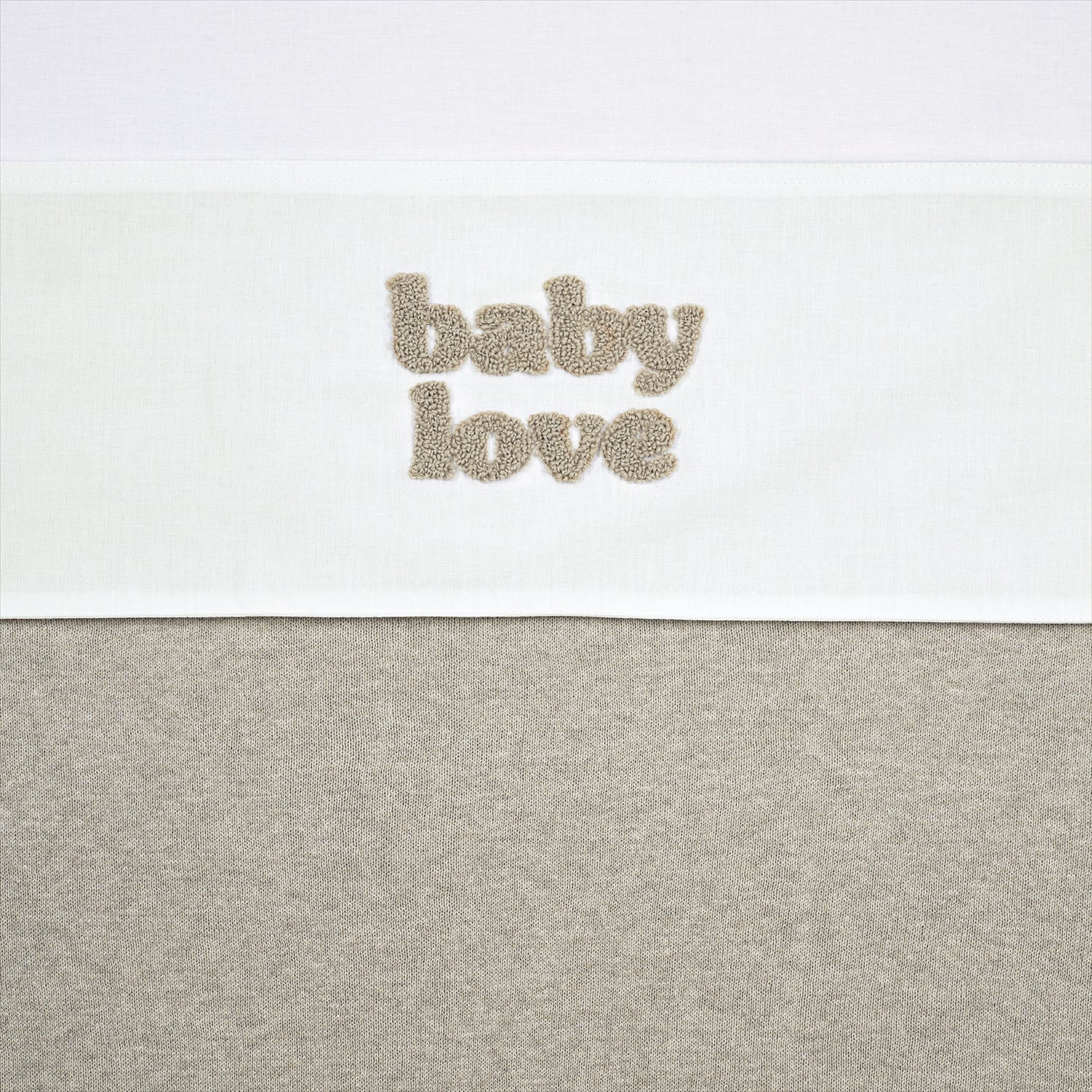 Wieglaken Baby Love | 75 x 100 cm | Sand melange