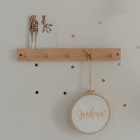 Houten kapstok met kaarthouder | Diverse maten