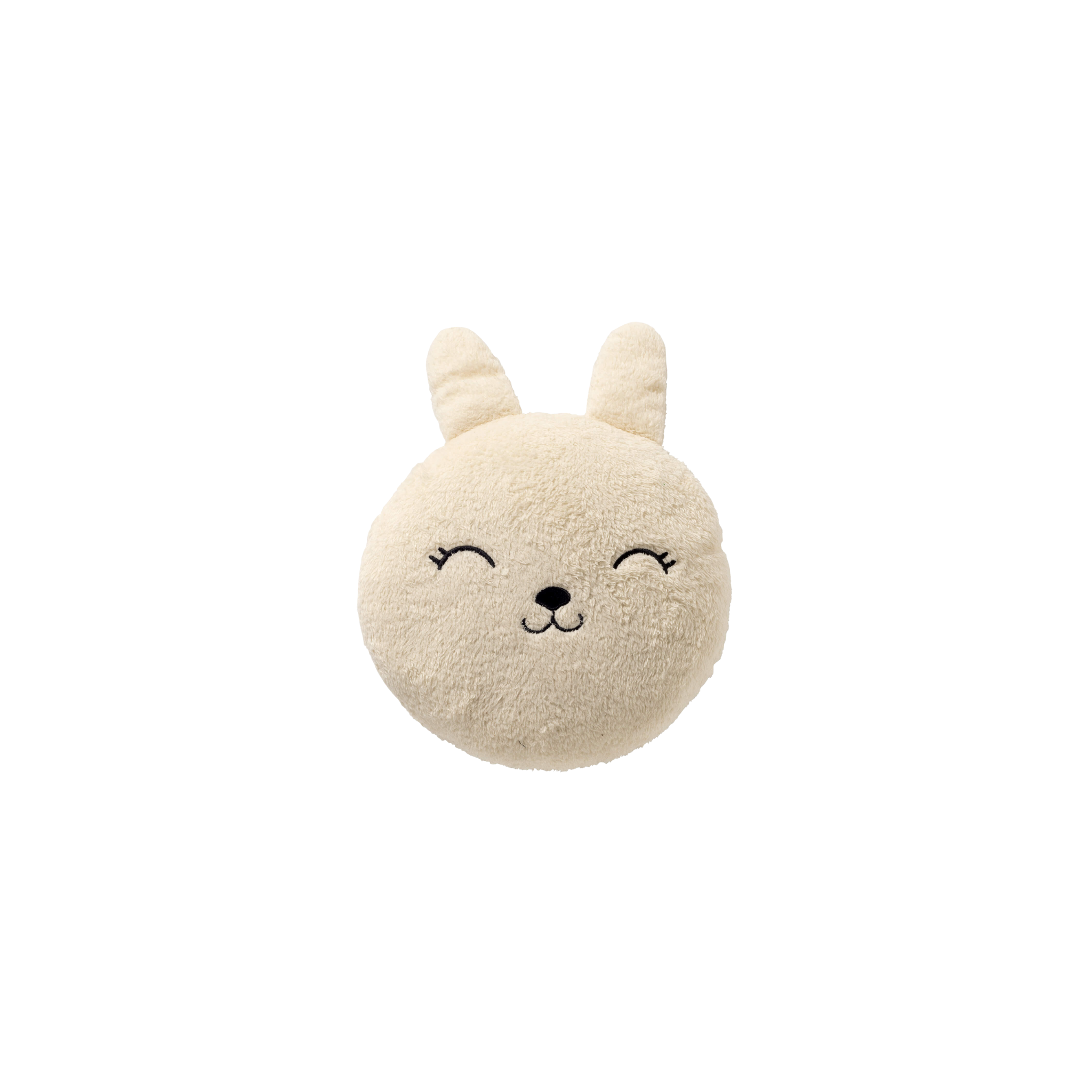 Knuffelkussen Bunny | Ø 30 cm | Wit
