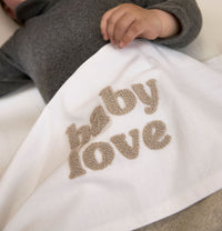 Wieglaken Baby Love | 75 x 100 cm | Sand melange