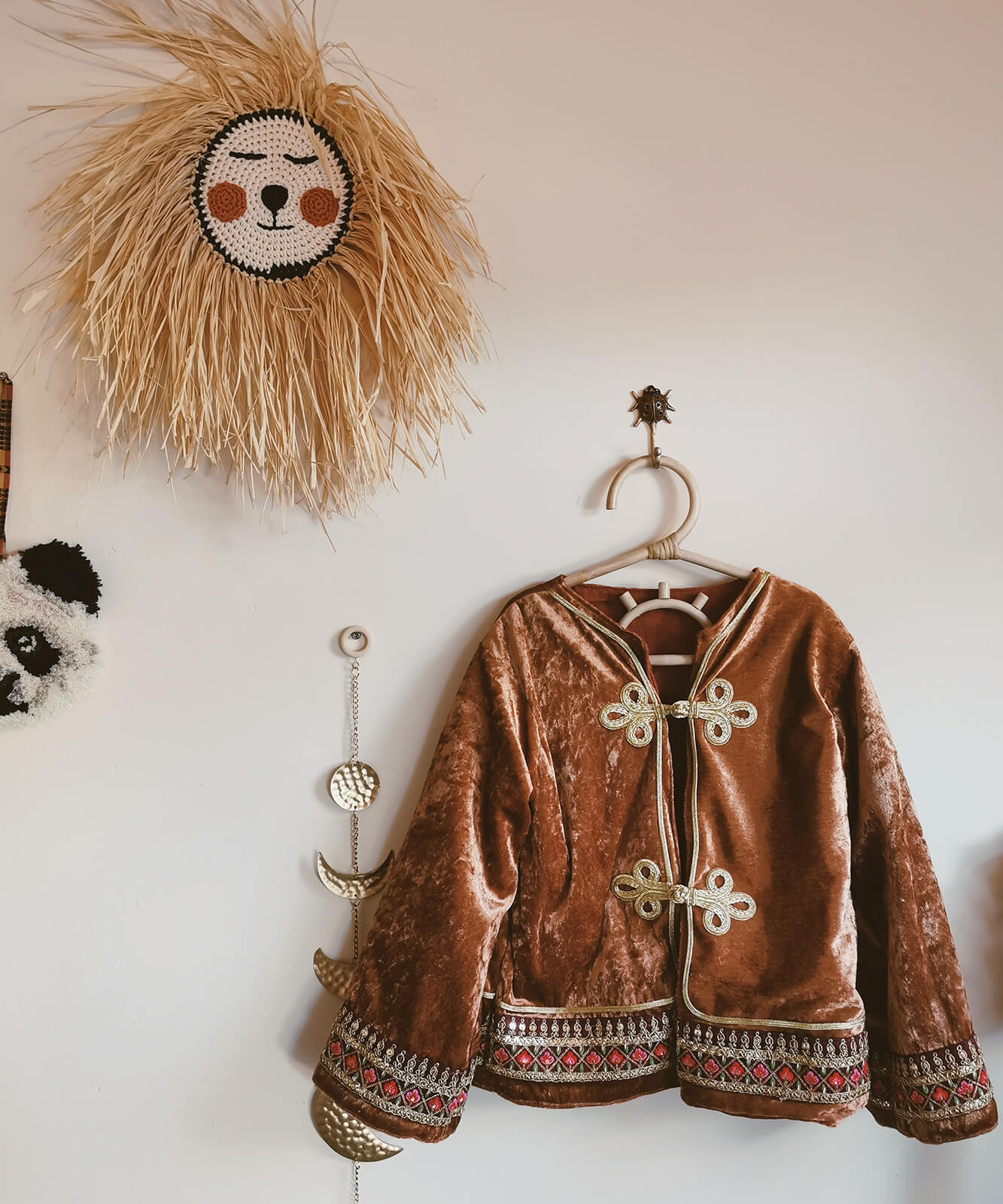 Messing wandhaak | Ladybug