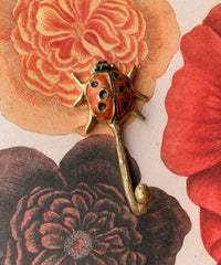 Messing wandhaak | Ladybug