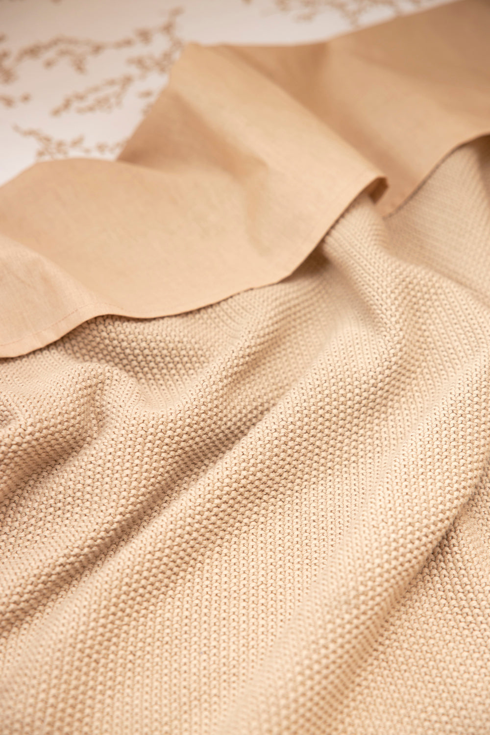 Wieglaken Branches | 2-pack | 75 x 100 cm | Sand