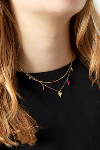 Dubbele ketting | Heart | Zilver