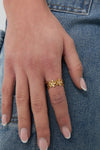 Ring | Infinite flowers | Goud