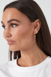 Love on top charm earrings