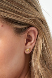 Oorbellen | Cute bow | Goud