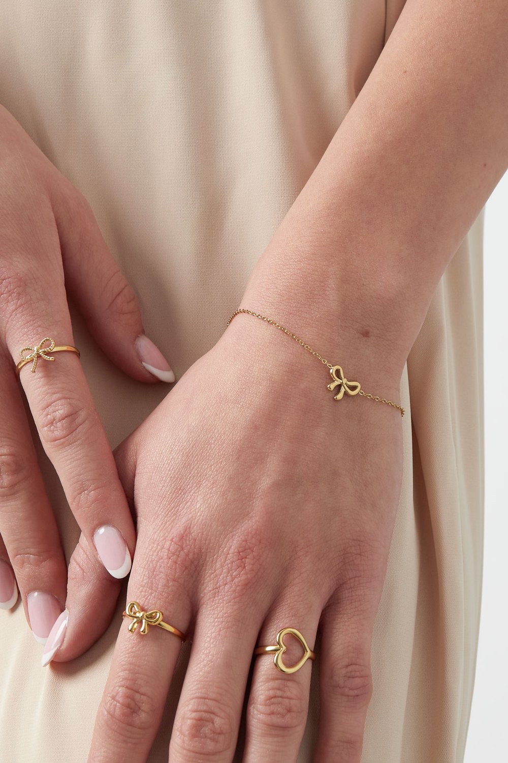 Pre-order | Armband | Bow life | Goud