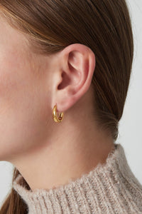 Oorbellen | Graceful mini hoops | Goud