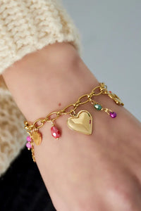 Gouden armband | Statement charms