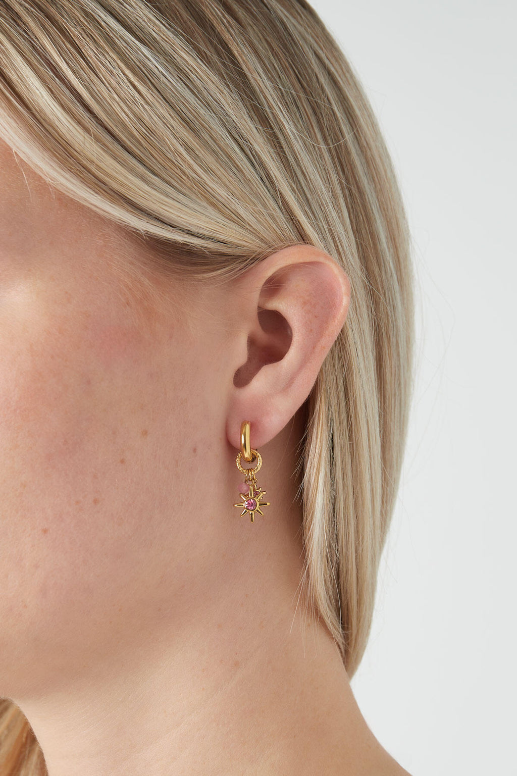 earrings pink starlight