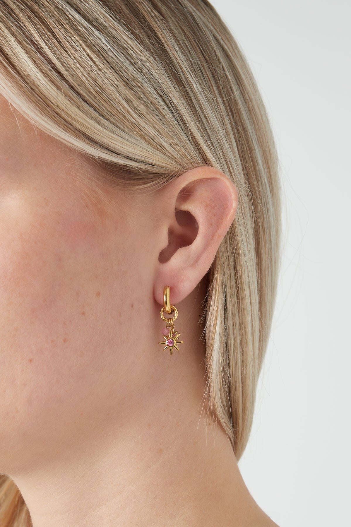 earrings pink starlight