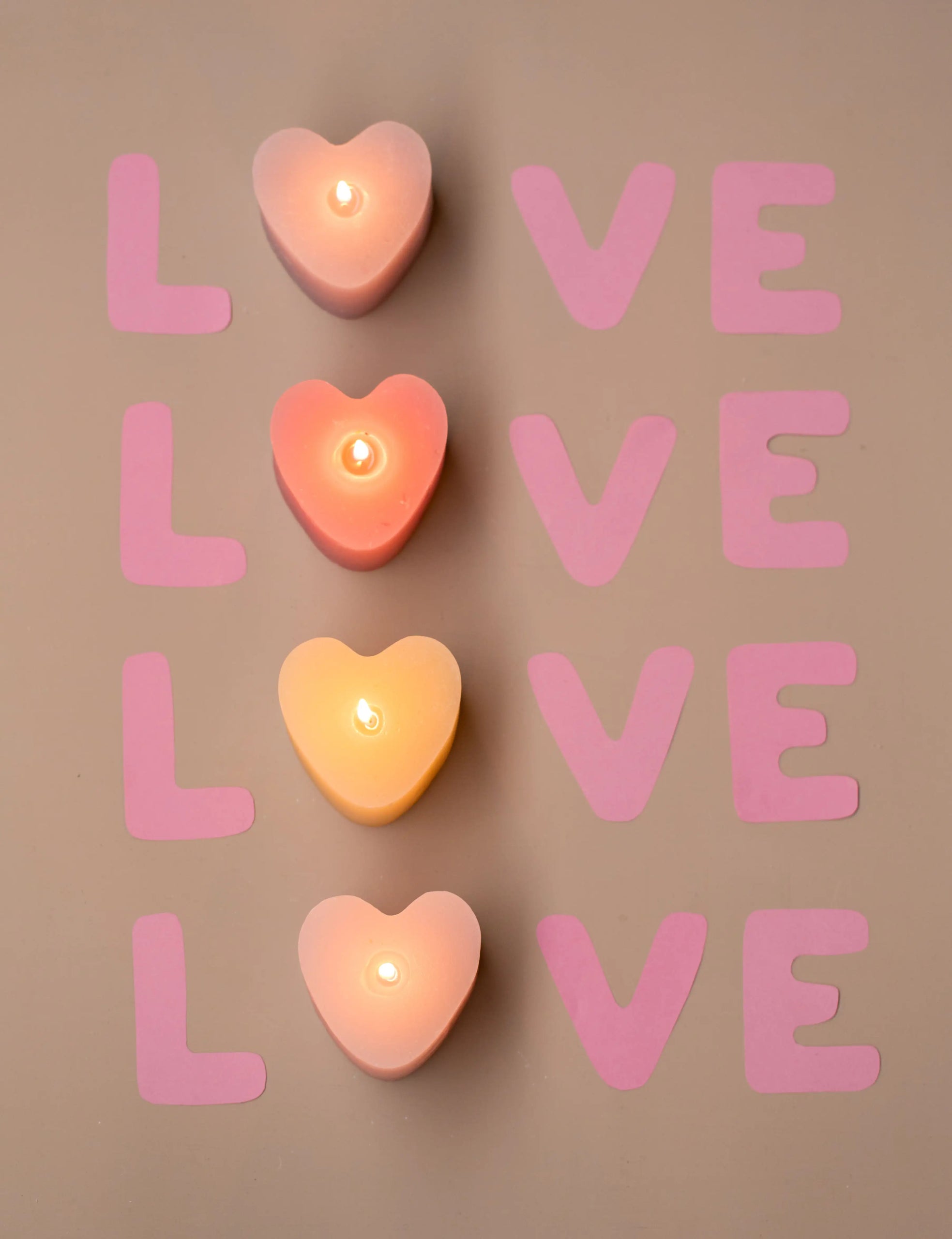 Figuurkaars hart | Raspberry