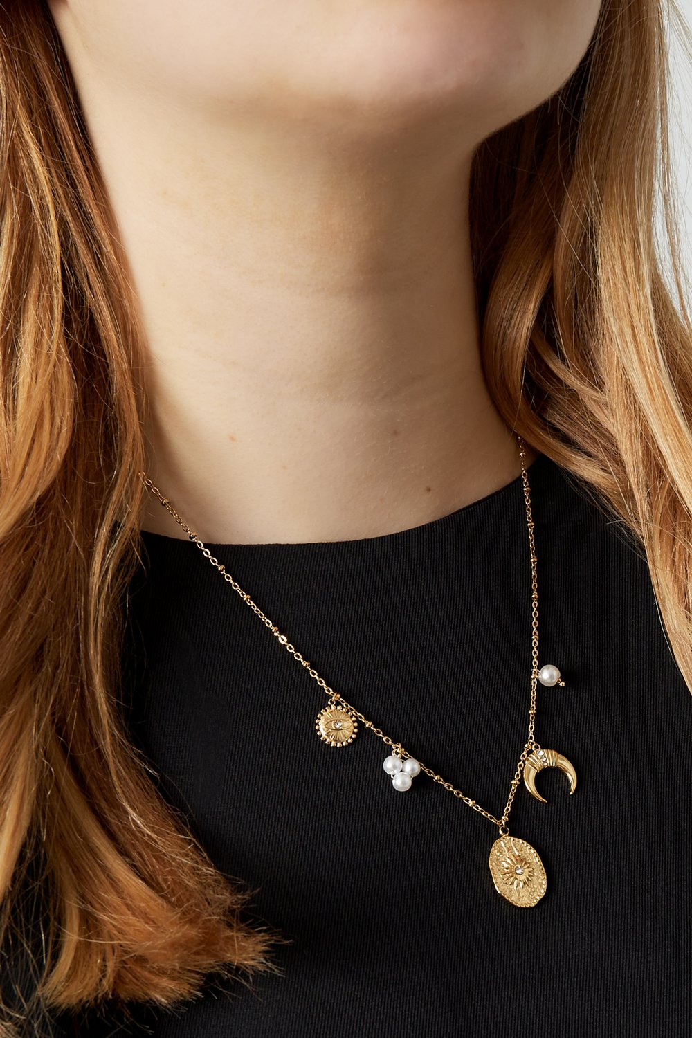 Ketting | Moonphase | Goud