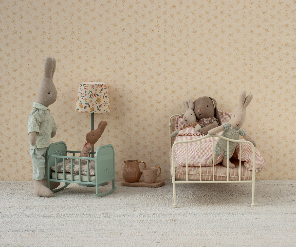 Maileg | Cradle | Mouse | Blue mint