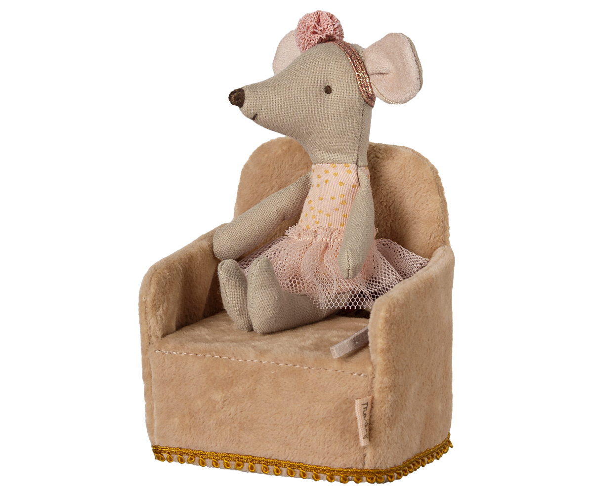 Maileg | Folding chair | Mouse | Powder