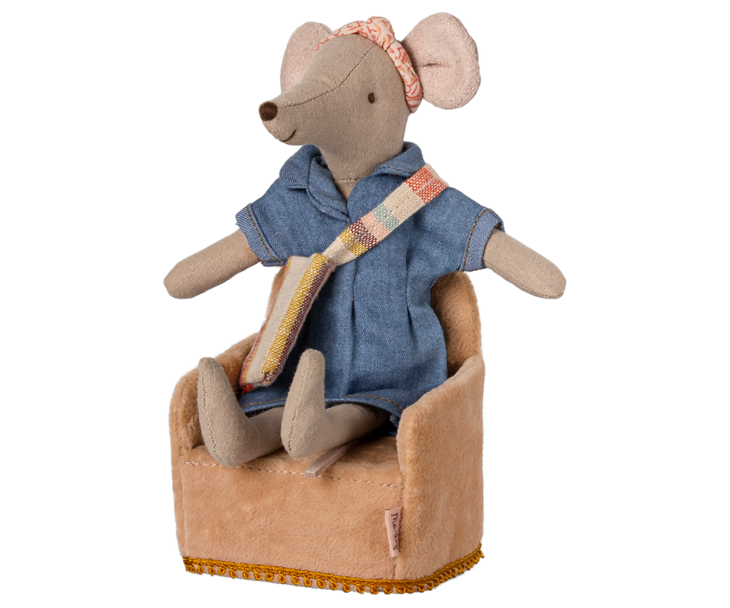 Maileg | Folding chair | Mouse | Powder