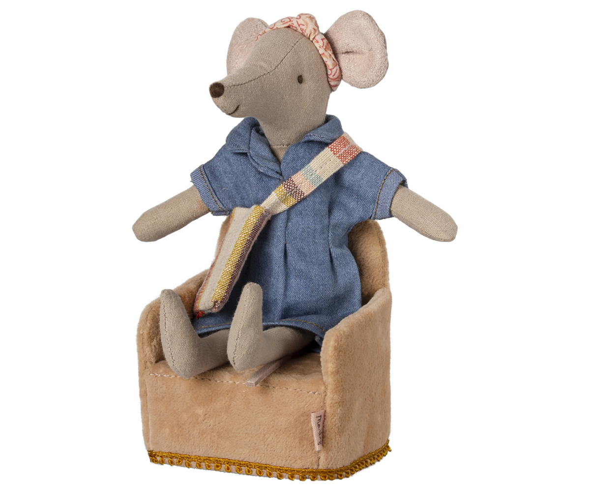 Maileg | Folding chair | Mouse | Powder