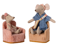 Maileg | Folding chair | Mouse | Powder