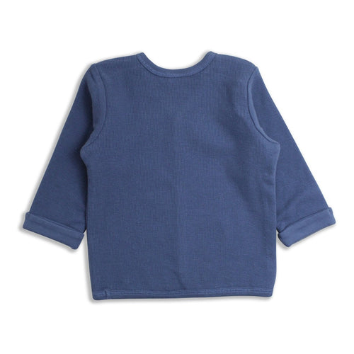 Wafelstof vestje | Navy