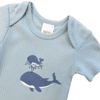 Pre-order | Romper met korte mouw | Whales