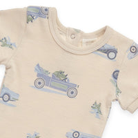 Pre-order | Romper met korte mouwen | Oldtimer dino