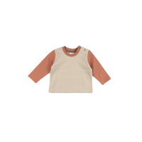 Pre-order | T-shirt | Coral & beige