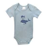 Pre-order | Romper met korte mouw | Whales