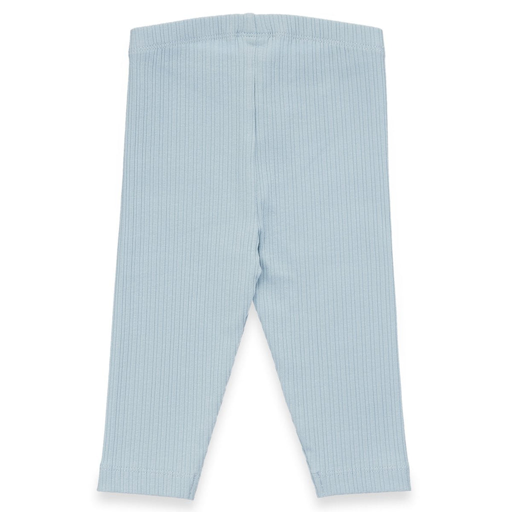 Ribstof legging | Soft blue