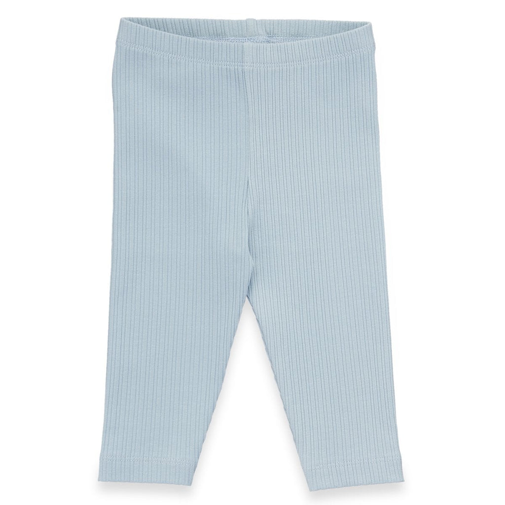 Ribstof legging | Soft blue