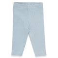 Ribstof legging | Soft blue