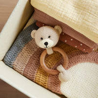 Rammelaar & bijtring beer | Beige