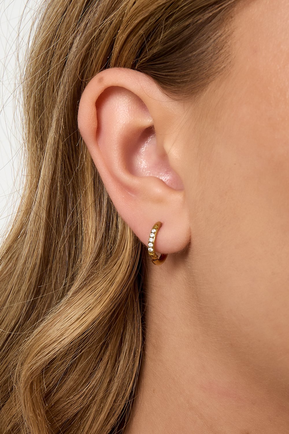 Oorbellen | Strass | Goud