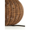 Rotan tafellamp Mavon | Donkerbruin