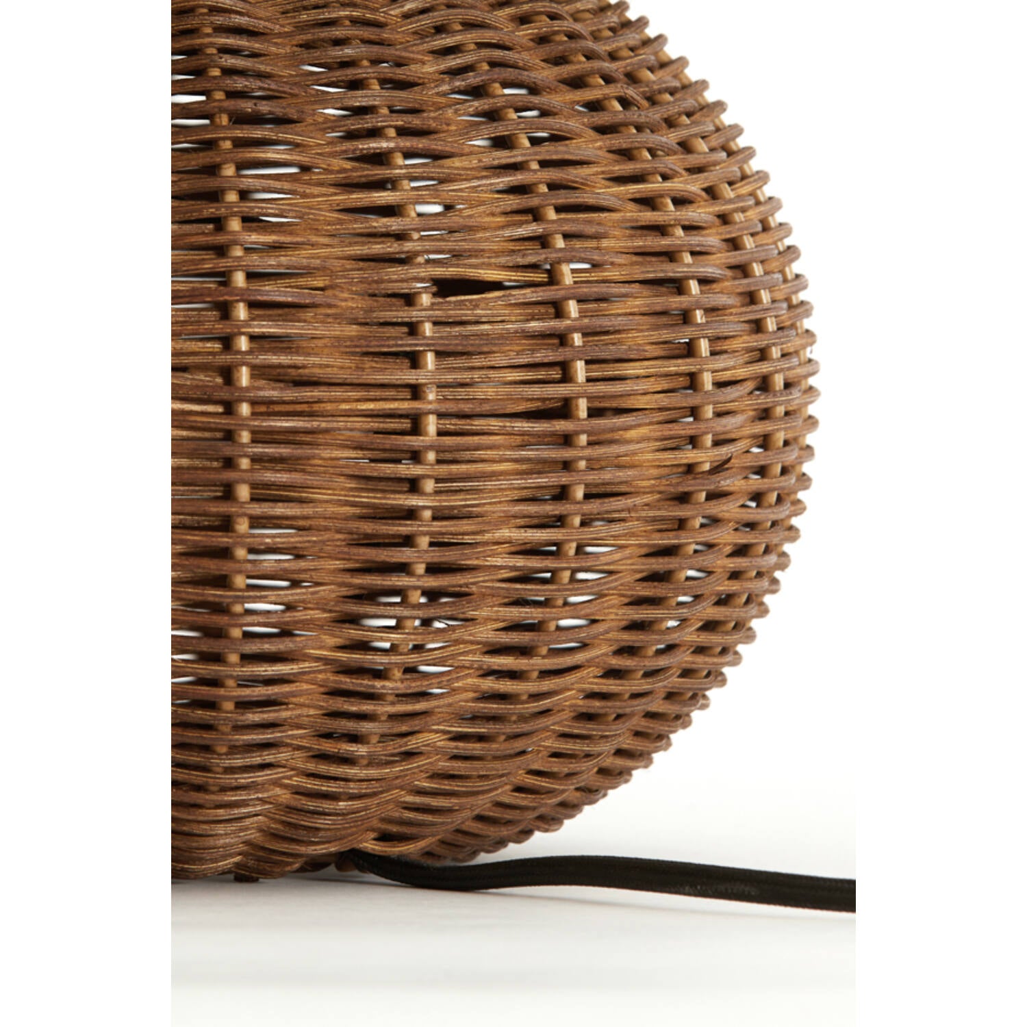 Rotan tafellamp Mavon | Donkerbruin