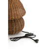 Rotan tafellamp Mavon | Donkerbruin