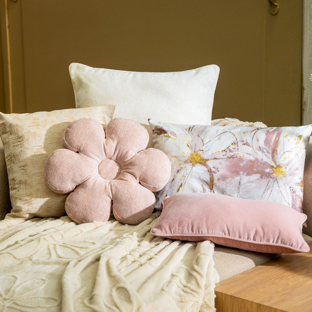 Sierkussen Bloom | Ø 43 cm | Rose tan