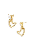 Earrings hanging hearts full and empty