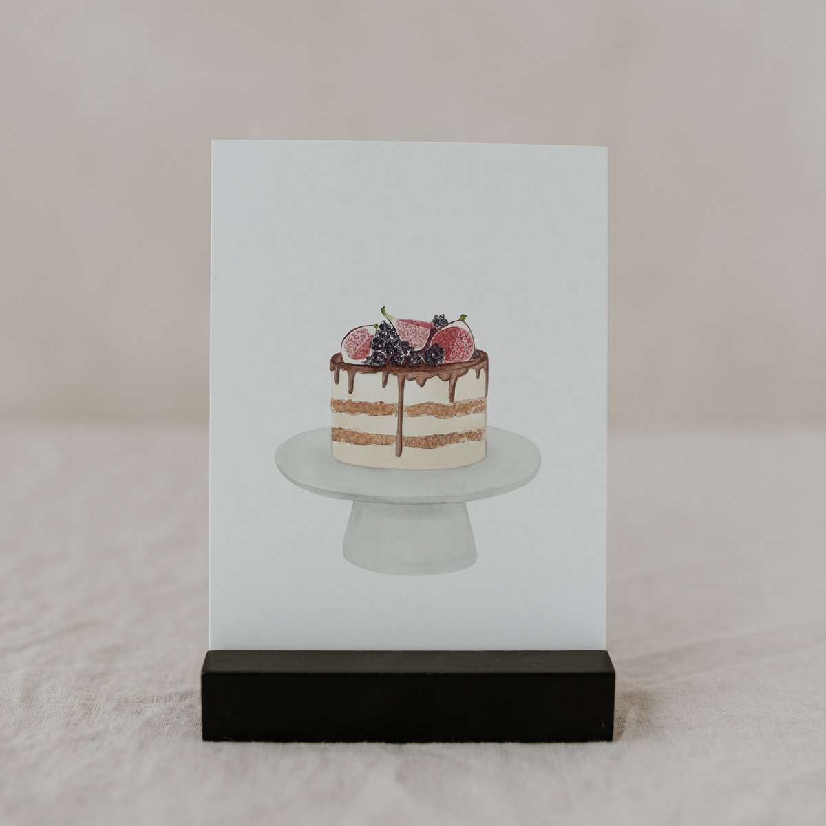 Enkele wenskaart | Naked cake