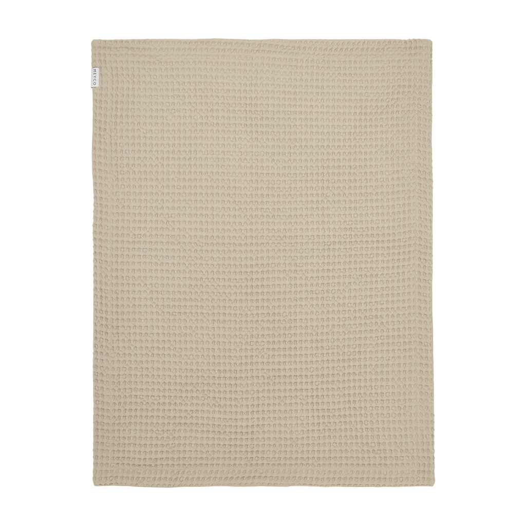 Wiegdeken | Waffle cotton | Sand