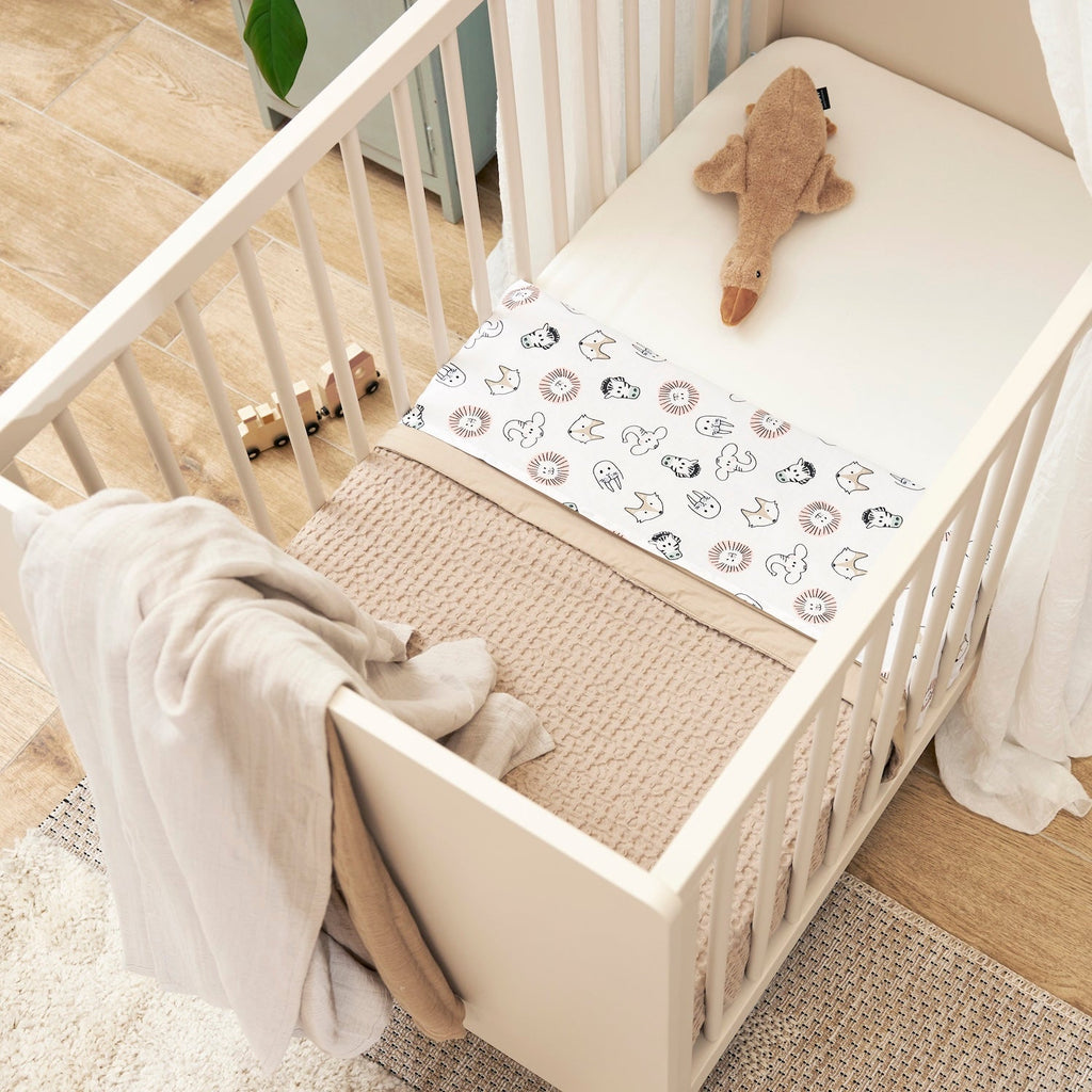 Wiegdeken | Waffle cotton | Sand
