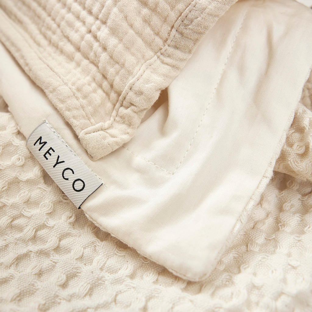 Wiegdeken | Waffle cotton | Nature