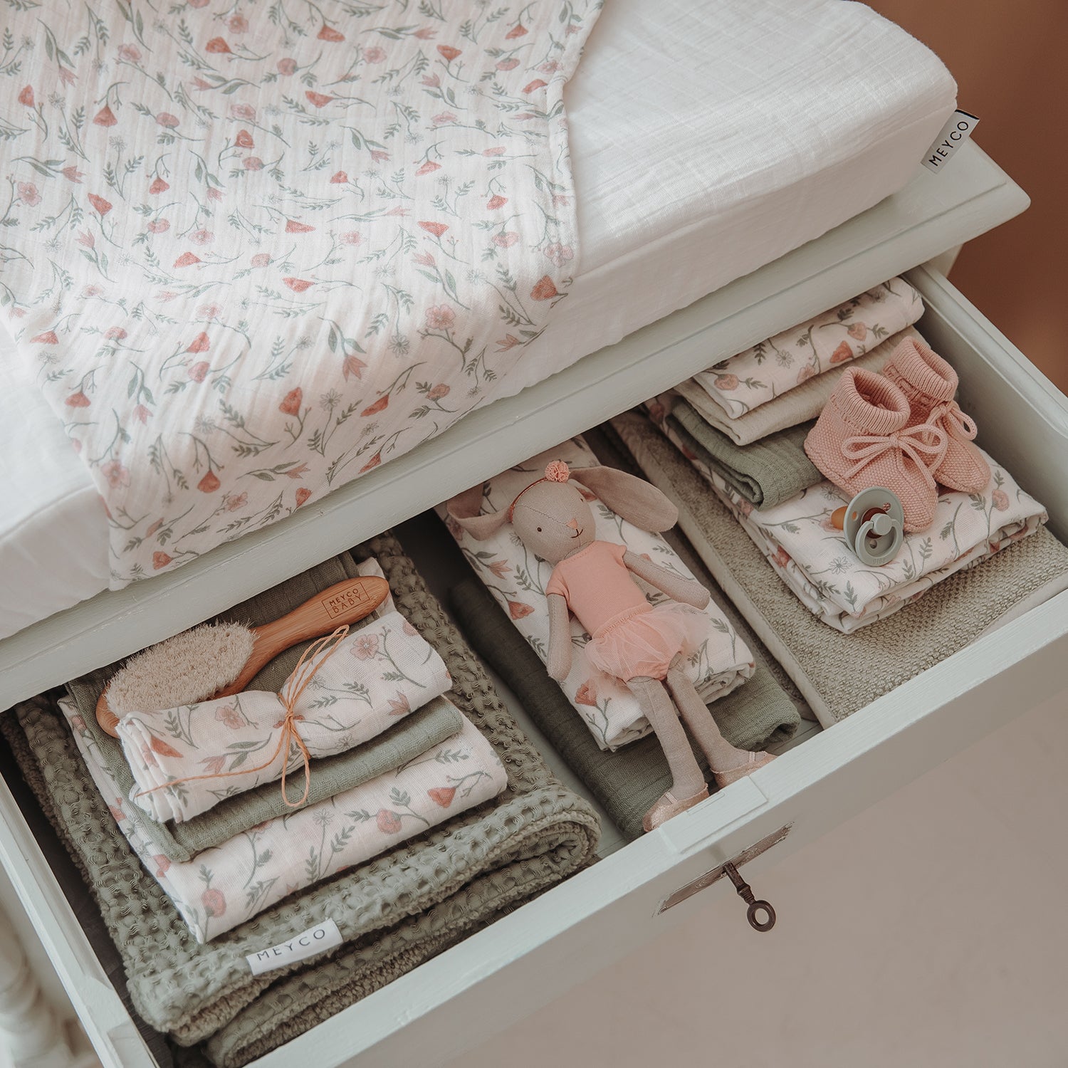 Hydrofieldoek | Flowers | 70 x 70 cm | Multicolour | Set van 2