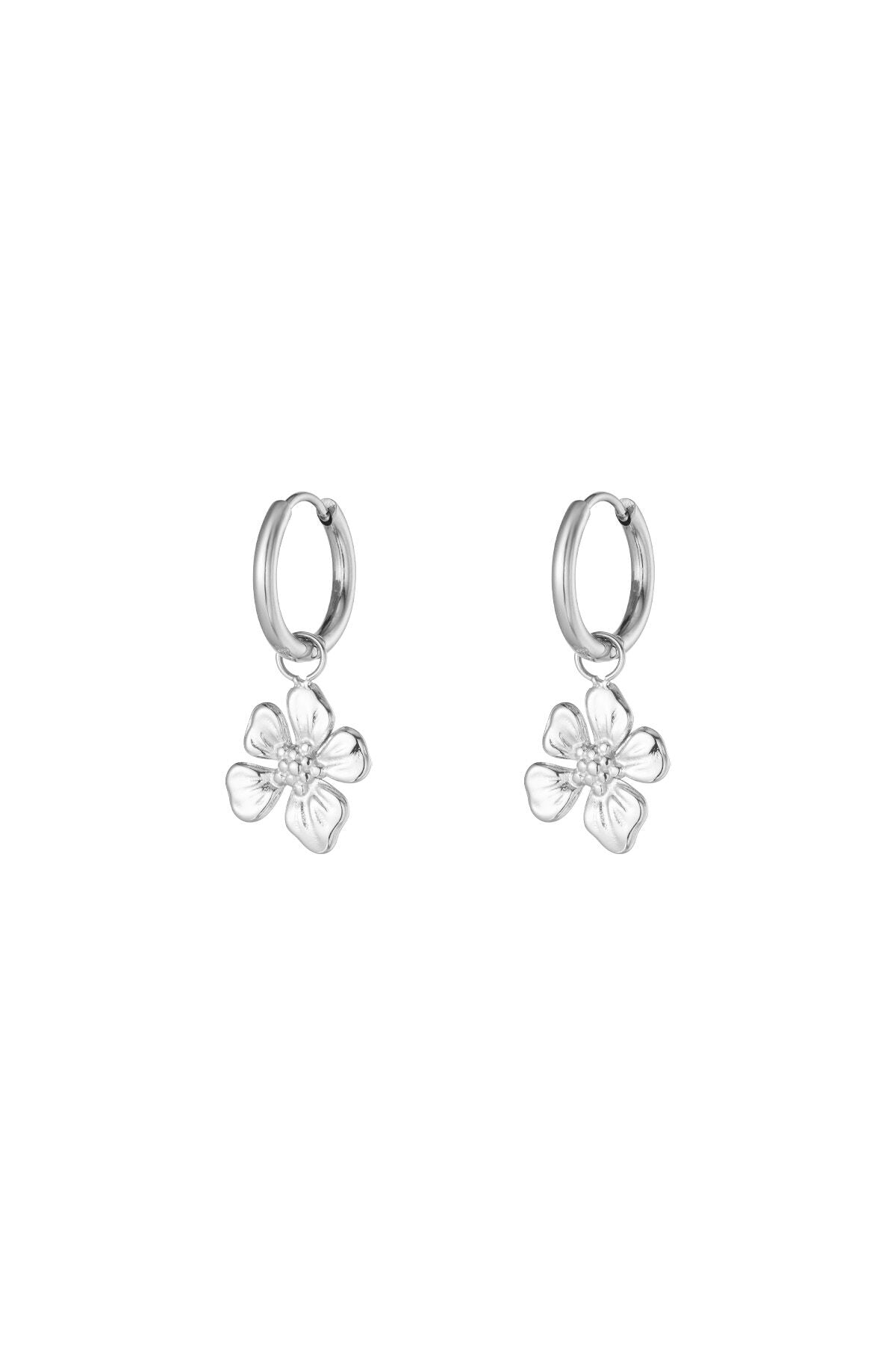 tropical flower earrings