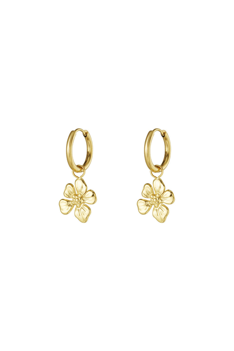tropical flower earrings