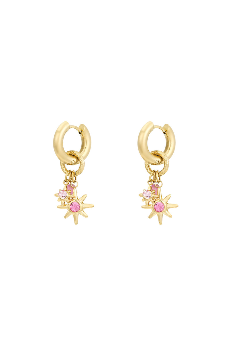 earrings pink starlight